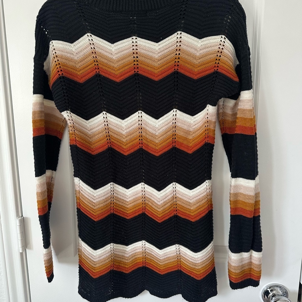 FCT with love Chevron knit long sleeve sweater - Picture 4 of 4
